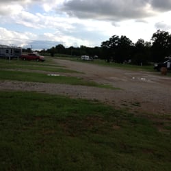 Heart of Oklahoma Exposition Center - Open area where we stayed (we have 2 air conditioners)