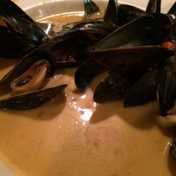 Blue Fish Grill - Mussels in an amazing broth (coconut curry flavor) - Seafood Near Me - Flemington, New Jersey Blue Fish Grill - Mussels in an amazing broth (coconut curry flavor) - Seafood Near Me - Flemington, New Jersey