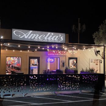 Amelias Mexican Kitchen - Outside night view - Mexican Near Me - Tucson, Arizona Amelias Mexican Kitchen - Outside night view - Mexican Near Me - Tucson, Arizona