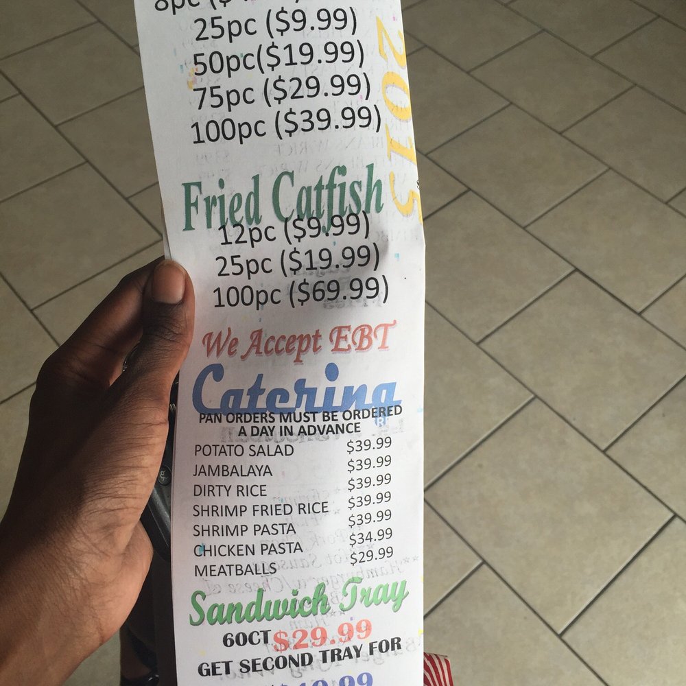 Citi Seafood - Back of menu - Southern Near Me - Harvey, Louisiana