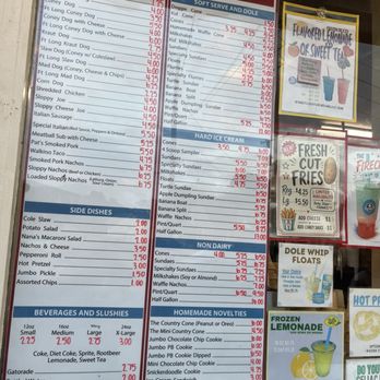 Country Cones - Food and ice cream menu (exterior) - Ice Cream & Frozen Yogurt Near Me - Canton, Ohio Country Cones - Food and ice cream menu (exterior) - Ice Cream & Frozen Yogurt Near Me - Canton, Ohio