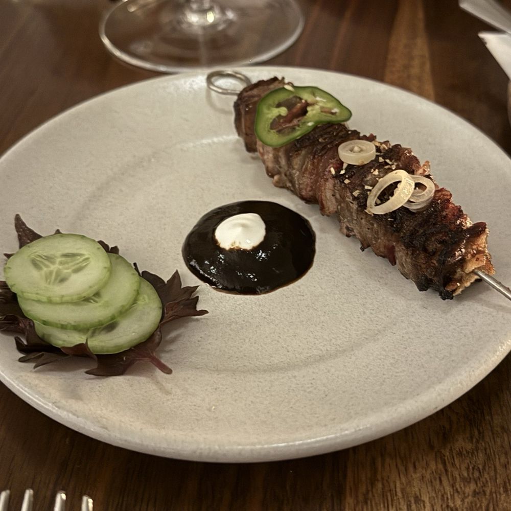 The Dabney - Waygu and Lardo skewer - New American Near Me - Washington, DC, District of Columbia The Dabney - Waygu and Lardo skewer - New American Near Me - Washington, DC, District of Columbia