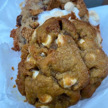 Funny Face Bakery - Pumpkin white chocolate and s'mores cookies - Bakeries Near Me - New York, New York Funny Face Bakery - Pumpkin white chocolate and s'mores cookies - Bakeries Near Me - New York, New York