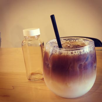 Document Coffee Bar - Document Cold Brew. Single brew drip with chicory, mixed with milk and Vermont maple syrup. Deliciously refreshing - Coffee & Tea Near Me - Los Angeles, California Document Coffee Bar - Document Cold Brew. Single brew drip with chicory, mixed with milk and Vermont maple syrup. Deliciously refreshing - Coffee & Tea Near Me - Los Angeles, California