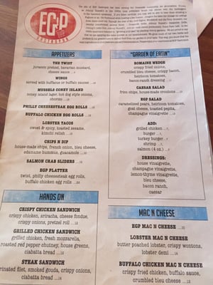 Menu photo 7 EGP Gastropub Oceanside, NY