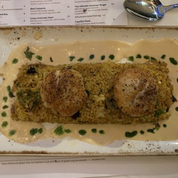 Montrio - Seared Scallops - New American Near Me - Monterey, California Montrio - Seared Scallops - New American Near Me - Monterey, California
