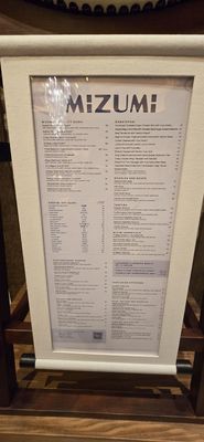 Menu photo 3 Mizumi Las Vegas, NV