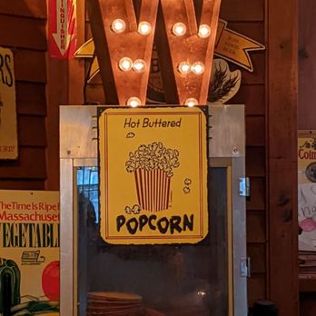 Wolfie's Restaurant - a popcorn machine with lights - American Near Me - South Deerfield, Massachusetts Wolfie's Restaurant - a popcorn machine with lights - American Near Me - South Deerfield, Massachusetts