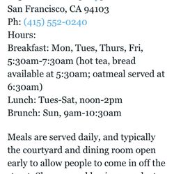 Photo of Martin de Porres House of Hospitality - San Francisco, CA, US. Meal and shower hours