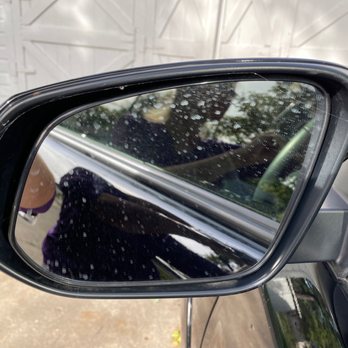 Magic Wash - Spider web and dirty mirror. - Car Wash Near Me - Middleton, Wisconsin