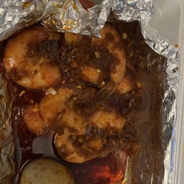 1/2 shrimp and 2 eggs