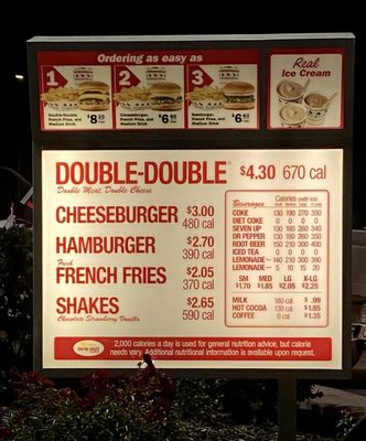Menu photo 4 In-N-Out Burger Petaluma, CA