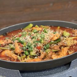 Spicy City Chinese Restaurant - Roasted Whole Fish with Hot Special Sauce重庆烤鱼
