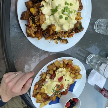 McKay Cottage Restaurant - Baja Chicken Hash stack and chorizo and shrimp hash - American Near Me - Bend, Oregon McKay Cottage Restaurant - Baja Chicken Hash stack and chorizo and shrimp hash - American Near Me - Bend, Oregon