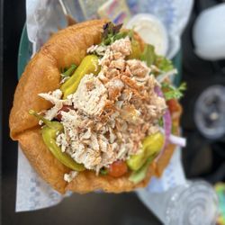 Central BBQ - Pulled chicken salad in edible bowl
