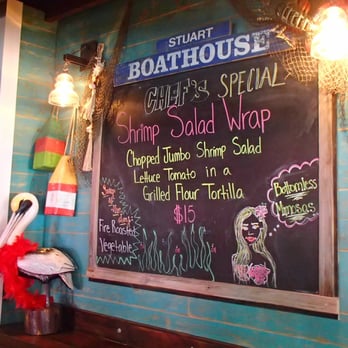 Boathouse - Blackboard specials of the day - Breakfast & Brunch Near Me - Stuart, Florida