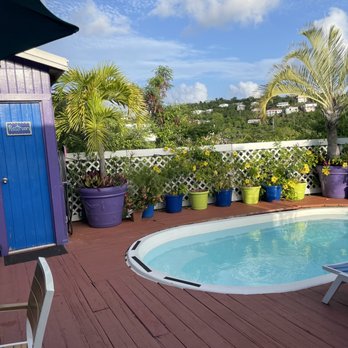 St. John Inn - The little pool and patio area. - Hotels Near Me - Cruz Bay, Virgin Islands