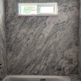 Master bath marble surround