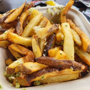 The Mug - Fresh-cut fries (garlic) - Burgers Near Me - Greenfield, Indiana
