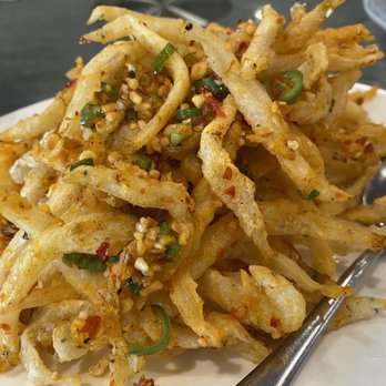 Congee Noodle House - Deep fried minnow fish with sea salt and chilli - Noodles Near Me - Vancouver, British Columbia Congee Noodle House - Deep fried minnow fish with sea salt and chilli - Noodles Near Me - Vancouver, British Columbia