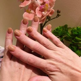 Natural nail dip manicure in "It's A Boy!" Color By Kim Natural nail dip manicure in "It's A Boy!" Color By Kim