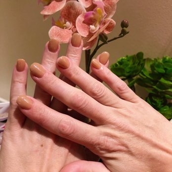 Rumor Has It Nail & Day Spa - Natural nail dip manicure in "It's A Boy!" Color By Kim - Nail Salons Near Me - Houston, Texas