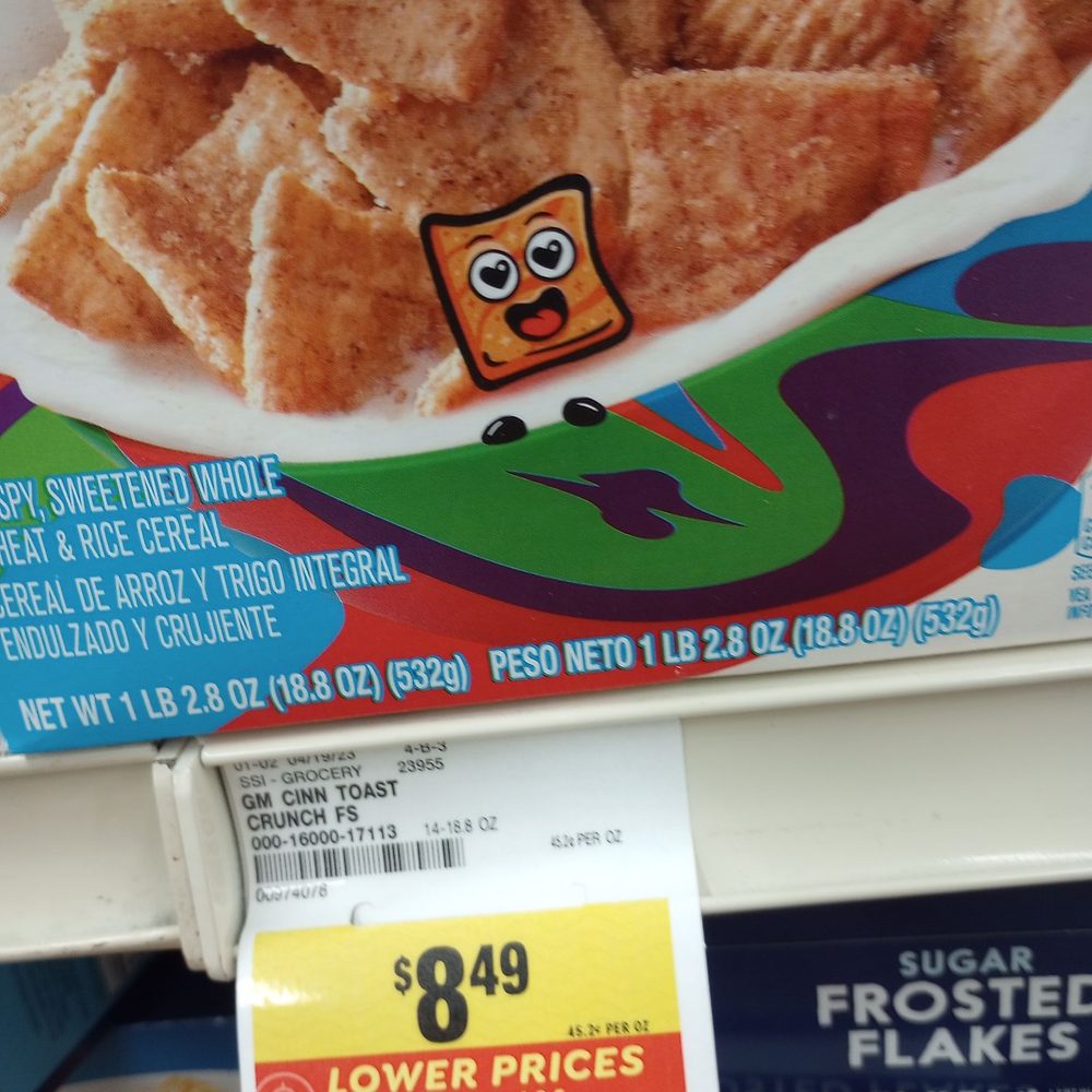 Lucky - Everyday low price for cereal: $8.49? Bob Barker would poop himself - Grocery Near Me - San Jose, California Lucky - Everyday low price for cereal: $8.49? Bob Barker would poop himself - Grocery Near Me - San Jose, California