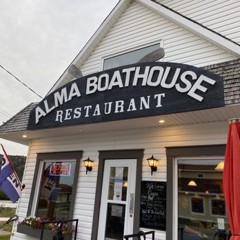 The Alma Boathouse - the front of the restaurant - Seafood Near Me - Alma, New Brunswick The Alma Boathouse - the front of the restaurant - Seafood Near Me - Alma, New Brunswick