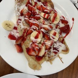 Strawberry Banana crepe