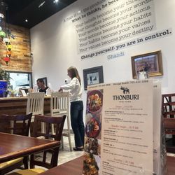 Thonburi Thai food - Meaning quote from Ghandi