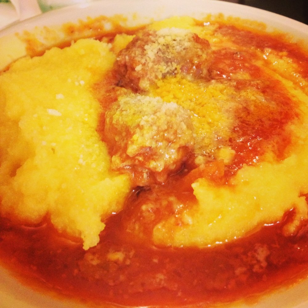 Italian sausage and polenta