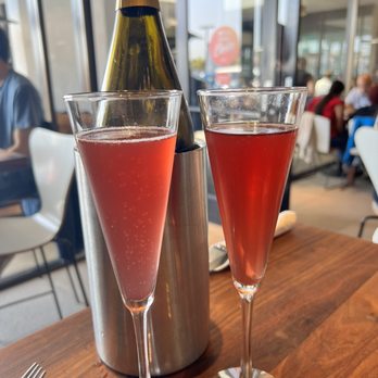 Plums Cafe - DOMAINE STE MICHELLE BRUT with Pom juice $34 - Breakfast & Brunch Near Me - Costa Mesa, California