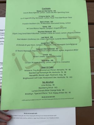Menu photo 7 Iggys Nashville, TN