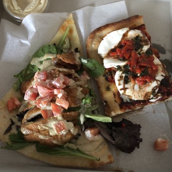 Wading River Pizzeria - Honey mustard chicken salad slice - Balsamic fresh tomato mozzarella slice - Pizza Near Me - Wading River, New York