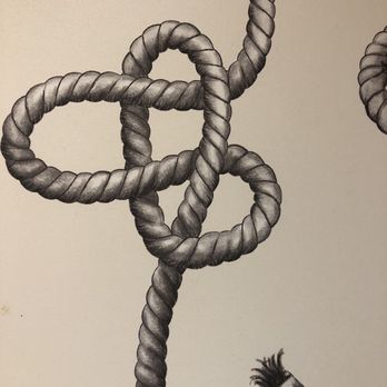 Paddlefish - Nautical knot wallpaper in the bathroom - Seafood Near Me - Orlando, Florida Paddlefish - Nautical knot wallpaper in the bathroom - Seafood Near Me - Orlando, Florida