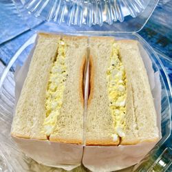 Egg salad sandwich toast.