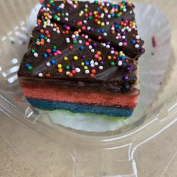 Berts Hideout - Rainbow cookie (half eaten)