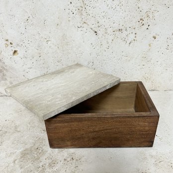 Stage My Nest - Travertine & Wood Box - Furniture Stores Near Me - Cypress, Texas Stage My Nest - Travertine & Wood Box - Furniture Stores Near Me - Cypress, Texas