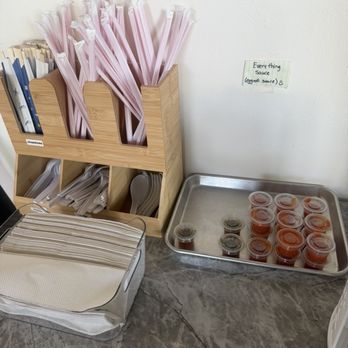 K Fusion Eats - Utensils and sauce - Asian Fusion Near Me - Sacramento, California K Fusion Eats - Utensils and sauce - Asian Fusion Near Me - Sacramento, California