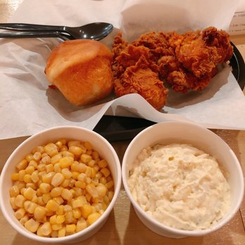 Ezell's Famous Chicken - Dinner combo with Kernal corn and potato salad - Southern Near Me - Bellevue, Washington Ezell's Famous Chicken - Dinner combo with Kernal corn and potato salad - Southern Near Me - Bellevue, Washington