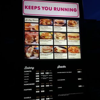 Dunkin' - Drive thru board - Donuts Near Me - Louisville, Kentucky