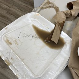 This is the sort of packaging for a to go order. What a mess This is the sort of packaging for a to go order. What a mess