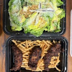 Teddy’s Restaurant & Bar - Burnt food dry salad