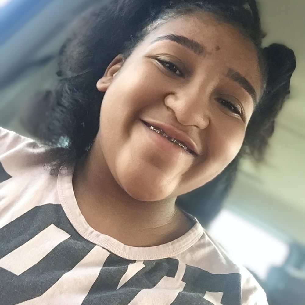 My daughter's finished eyebrows