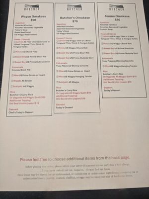 Menu photo 2 Wagyu Butcher Torrance, CA