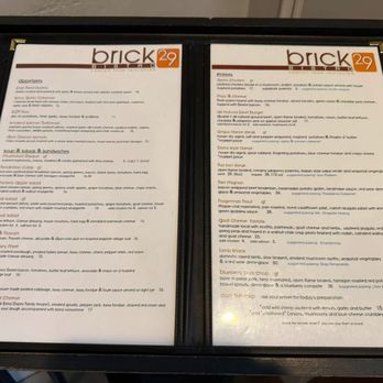 Brick 29 - Menu - New American Near Me - Nampa, Idaho Brick 29 - Menu - New American Near Me - Nampa, Idaho