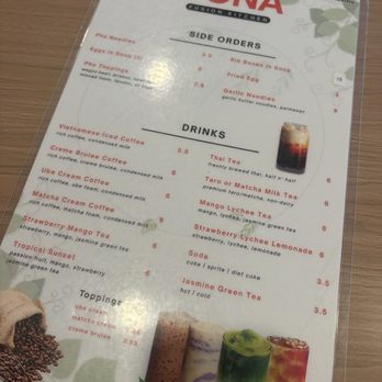 Sona Fusion Kitchen - menu - Asian Fusion Near Me - Anaheim, California