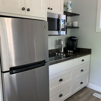 East Zion Resort - Kitchen (nice size refrigerator, kitchen tools included) - Resorts Near Me - Orderville, Utah