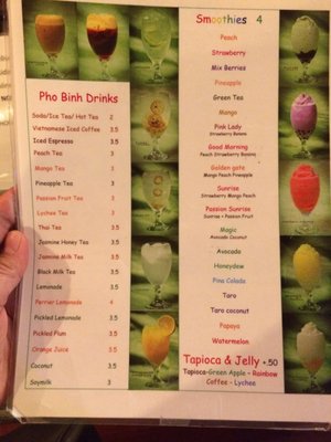 Menu photo 7 Pho Binh Heights Houston, TX