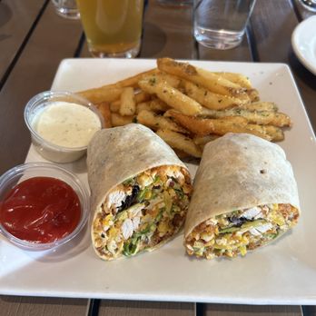 Cincinnati Lager House - Buffalo Chicken Wrap - New American Near Me - Cincinnati, Ohio